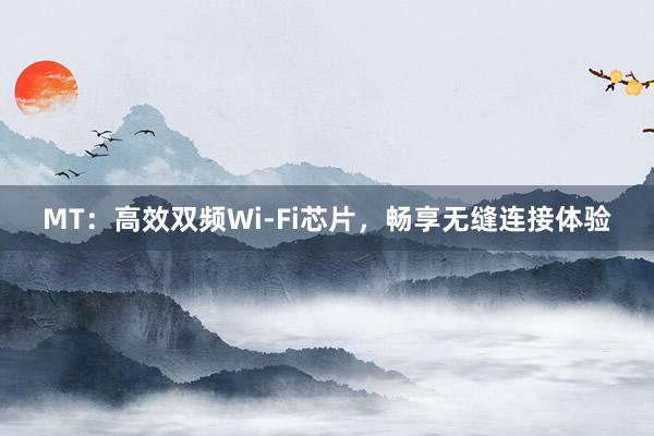 MT：高效双频Wi-Fi芯片，畅享无缝连接体验