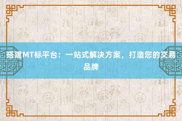 搭建MT标平台：一站式解决方案，打造您的交易品牌