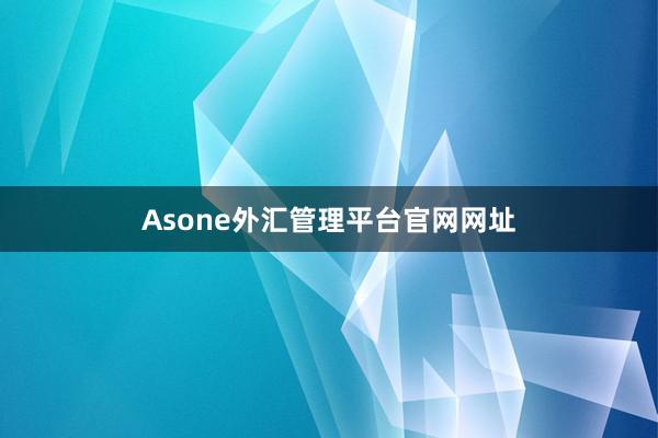 Asone外汇管理平台官网网址